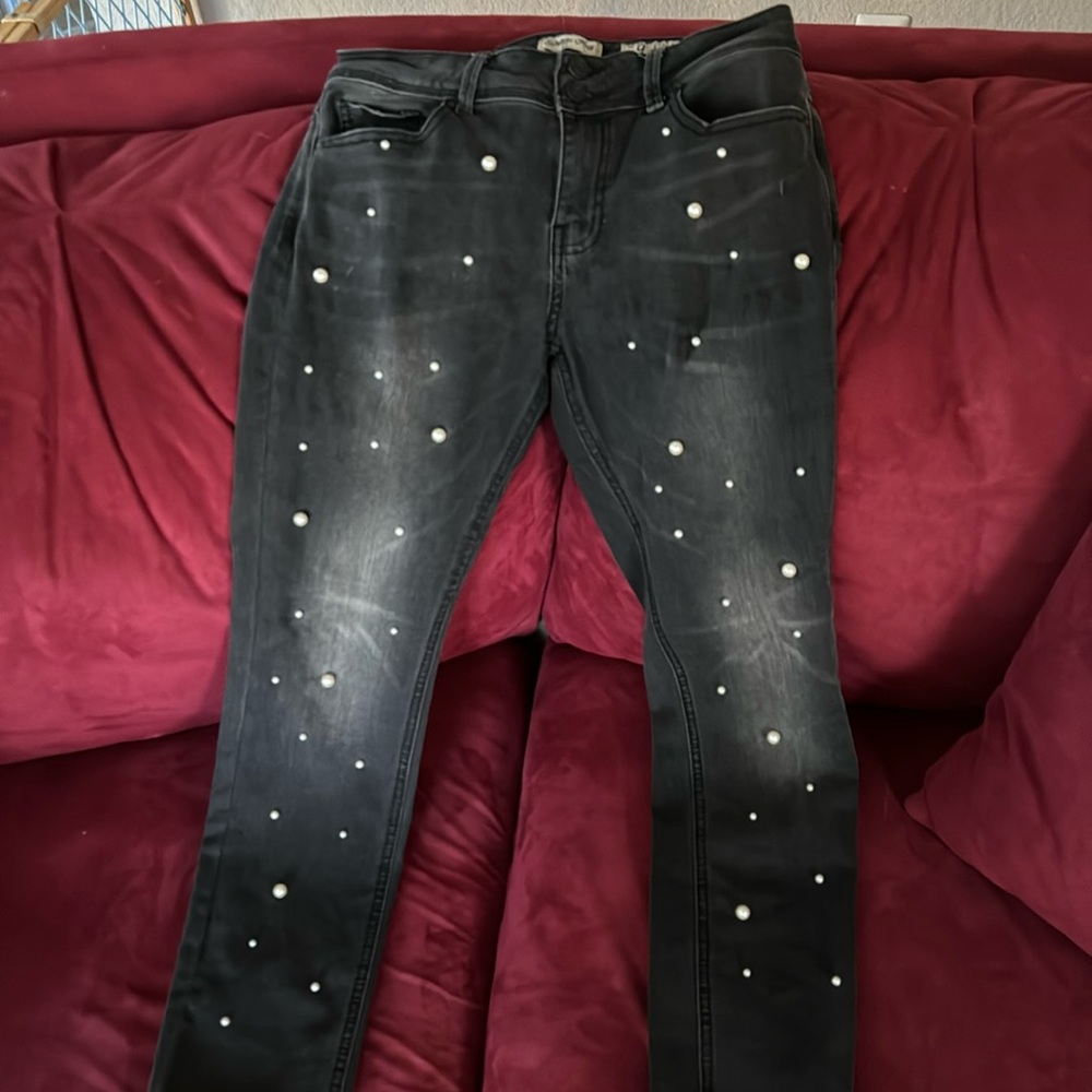 Women/hunior pearl jeans